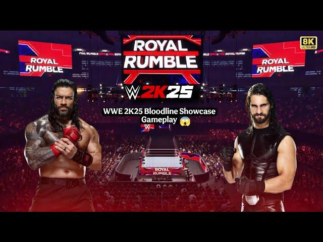 WWE 2K25 Roman Reigns Vs Seth Rollins | WWE 2K25 Bloodline Showcase Gameplay