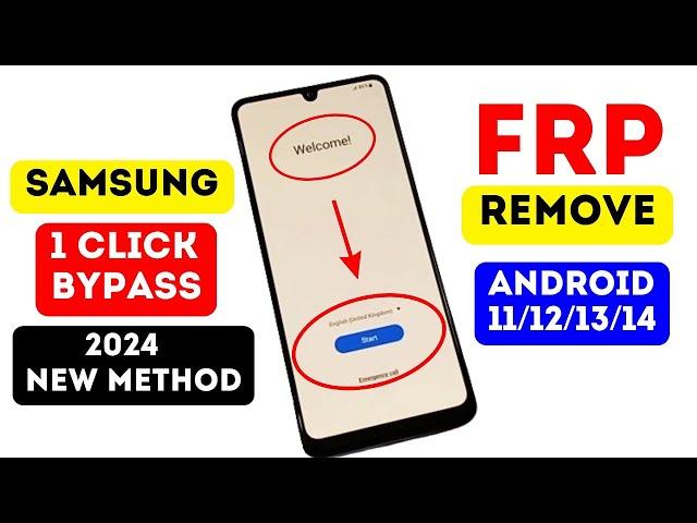 Samsung FRP Bypass/Unlock All Android 11/12/13/14 BY New Tool ONE Click Remove Latest Security 2024