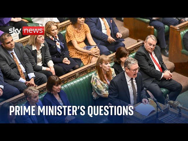 PMQs | Keir Starmer and Kemi Badenoch go head-to-head at Prime Minister's Questions