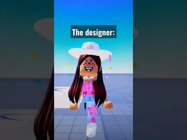 The designer vs the designs:  #shorts #candyxstyne #roblox