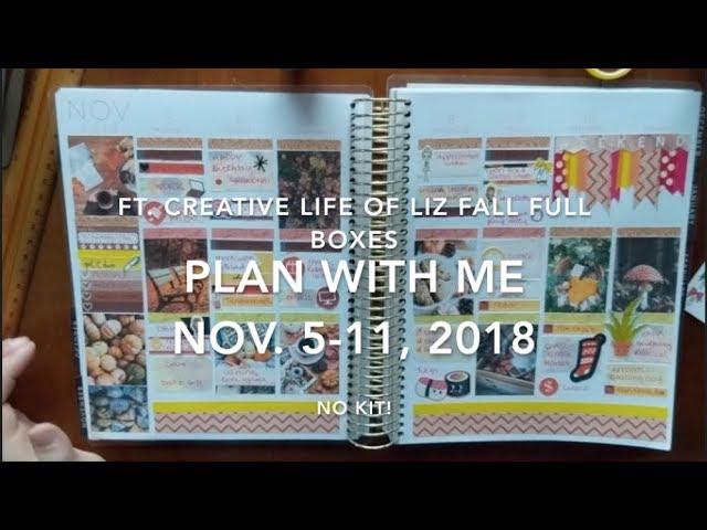 Plan With Me November 5-11 featuring Creative Life of Liz