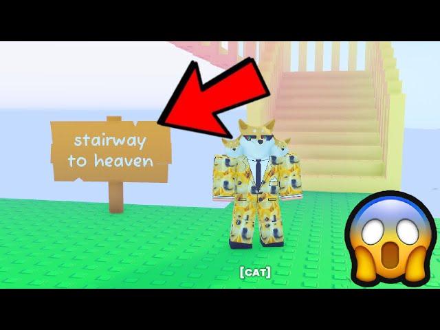 OMG!  *SECRET* PET SIMULATOR 99 GAME *HIDDEN* STAIR WAY TO HEAVEN!!!!