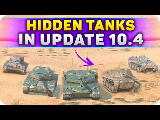 Hidden Tanks In 10.4 | WoT Blitz