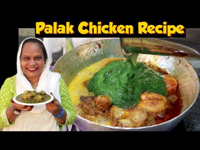 Palak Chicken Recipe | Palak Chicken Gravy | How To Make Palak Chicken | Street Food Zaika