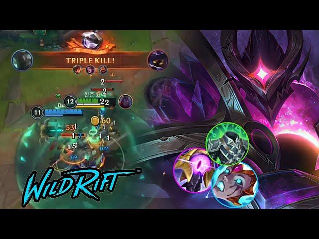 Wild rift Mondekaiser Destroy tank build carry MVP  - Mondekaiser vs nasus baron lane season 15