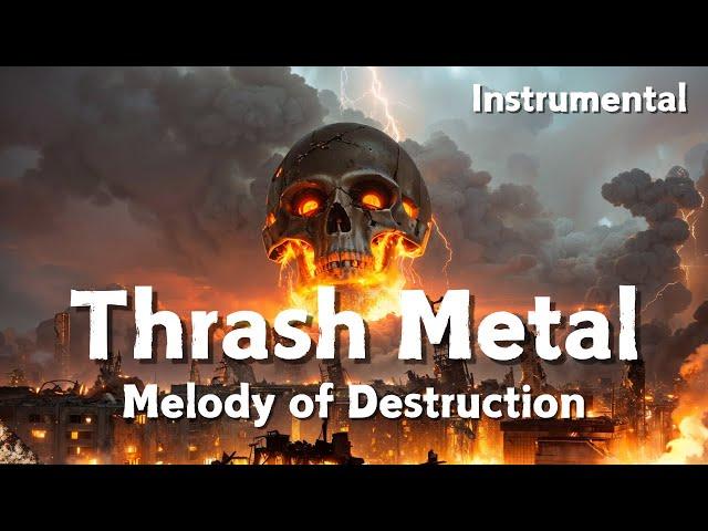 Blazing Thrash Metal Tracks  Melody of Destruction / Instrumental for WorkOut and Gaming