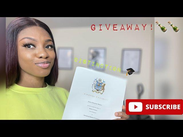 How I graduated with a Distinction || GIVEAWAY!!!