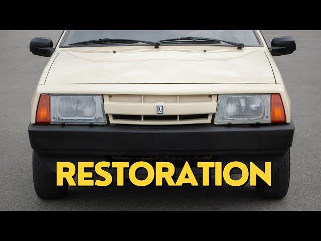 Epic Soviet Car Body Rebirth (LADA 2108 Samara restoration)