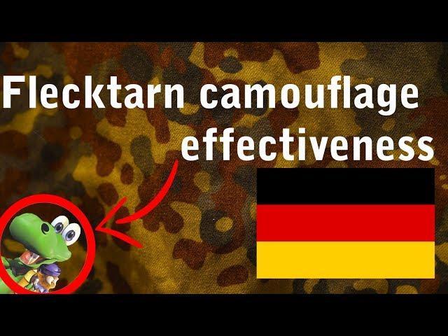 Flecktarn camouflage effectiveness