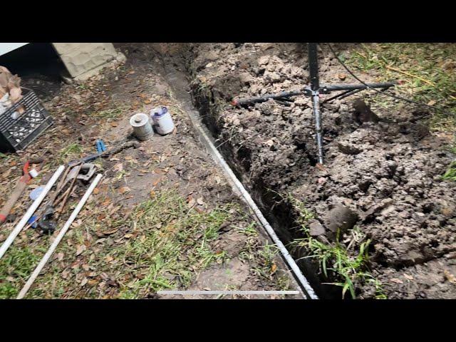 home WATER main LINE replacement from meter to house DIY