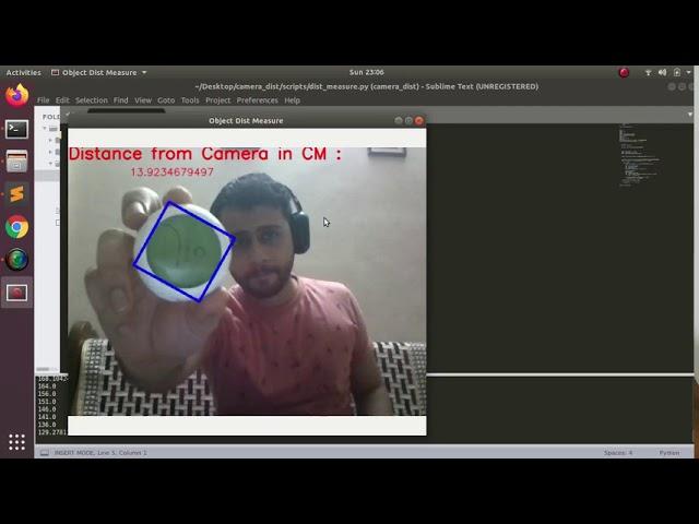 Object Distance Tracking with Python and OpenCV