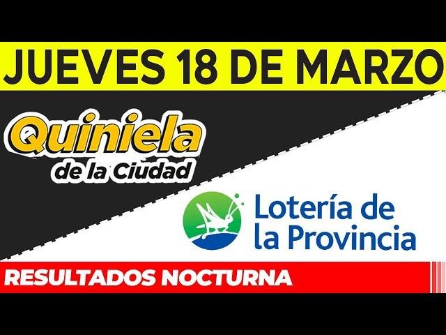 Resultados Quinielas Nocturnas de la Ciudad, Buenos Aires Jueves 18 de Marzo