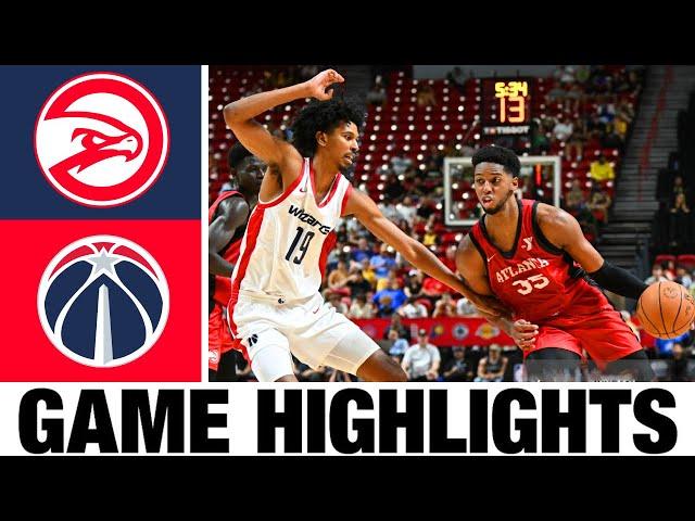 Washington Wizards vs Atlanta Hawks Wizards FULL GAME Highlights | 2024 NBA Summer League