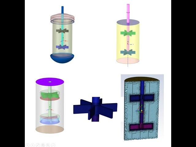 Mixing tank CFD model extraction in Spaceclaim and Meshing - Part 1