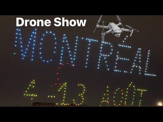 Drone show Montreal  Espectáculo drones en Montreal