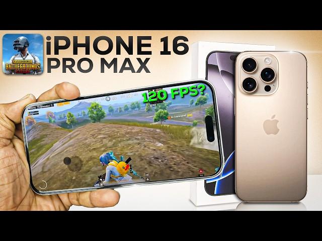 iPhone 16 Pro Max 120 FPS PUBG Test with FPS! 