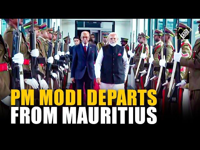 Prime Minister Narendra Modi concludes his Mauritius visit; leaves for India