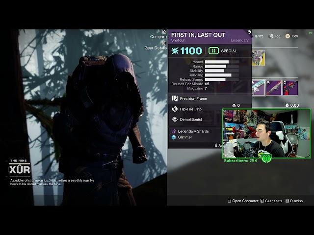 XUR LOCATION AND EXOTICS THIS WEEK - Destiny 2