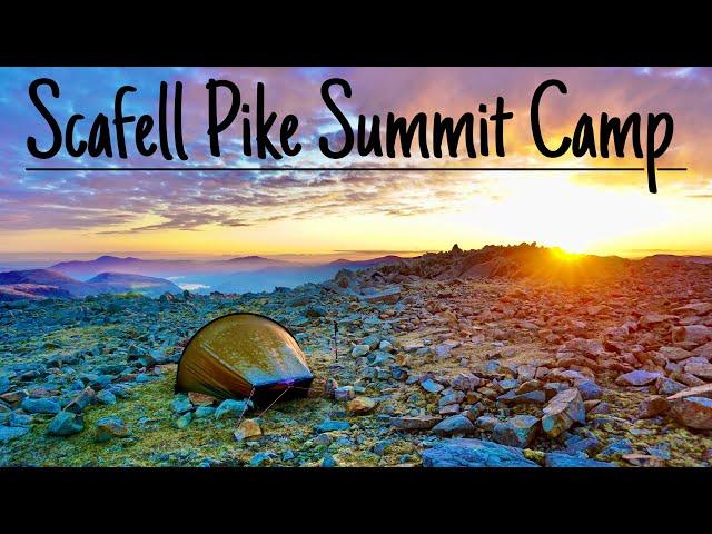 FREEZING Solo Wild Camping on Scafell Pike