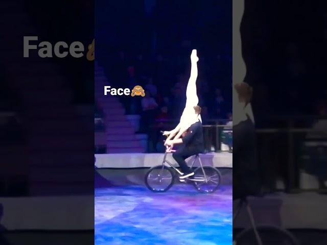 The Gymnast's Skirt Completely Covered his Face!#shorts #gymnast #tricks #skirt #face #prank#circle