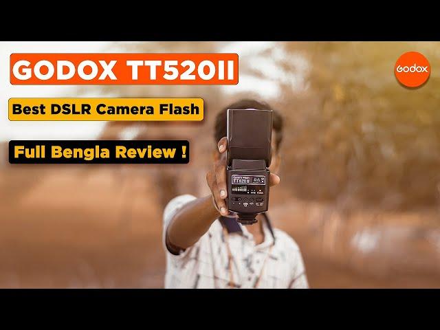 Godox TT520II Camera flash with Trigger Unboxing and Review in Bengla