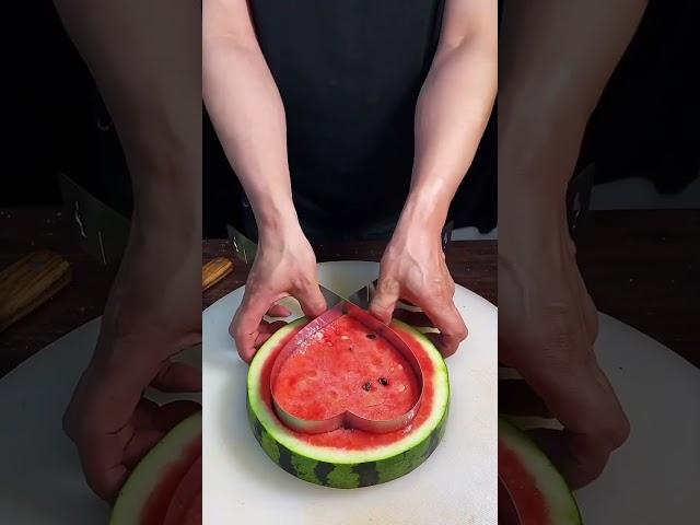 #Sample Watermelon Love ️Shape carving cutting design#Watermelon cutting#Easy watermelon carving#