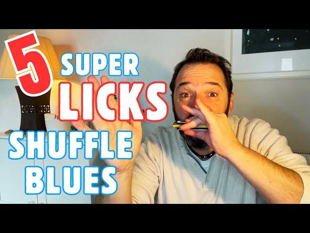 Joue 5 Blues Licks Shuffle