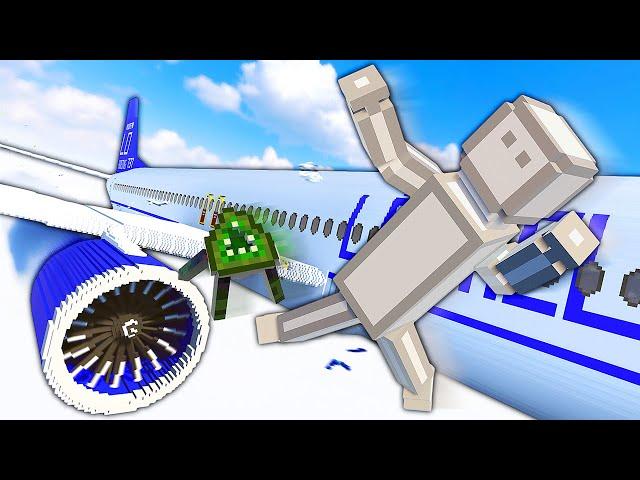 People Playground RAGDOLLS vs Plane Engine - Teardown Mods Gameplay