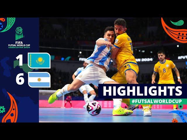 Kazakhstan v Argentina | FIFA Futsal World Cup 2024 | Quarter-finals | Highlights