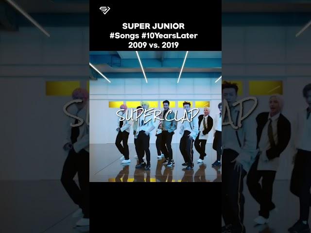 SJ: 2009 vs. 2019 #superjunior #kpop #songs #10yearslater