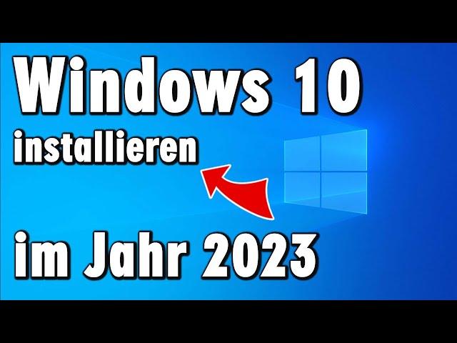 Windows 10 installieren im Jahr 2023 mit USB-Stick - Media Creation Tool - ohne Konto