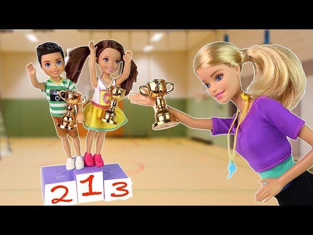 School  in Gymnastics Cartoon #Barbie School Playing Dolls