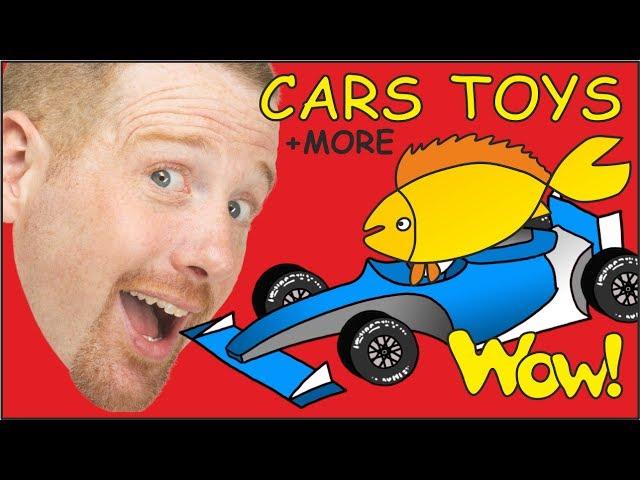 Cars Toys + MORE | English Collection of Stories for Kids from Steve and Maggie | Wow English TV