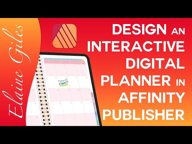 Design an Interactive Planner in Affinity Publisher