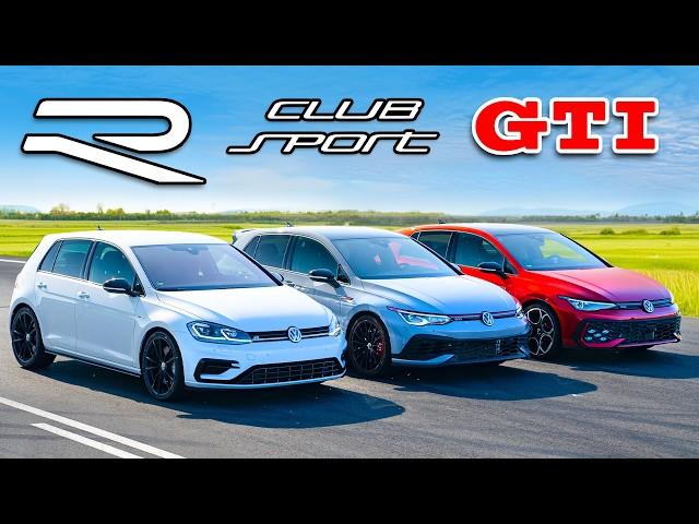 Кто победит в заезде: новый Golf GTI или же старый Golf , а может Clubsport?