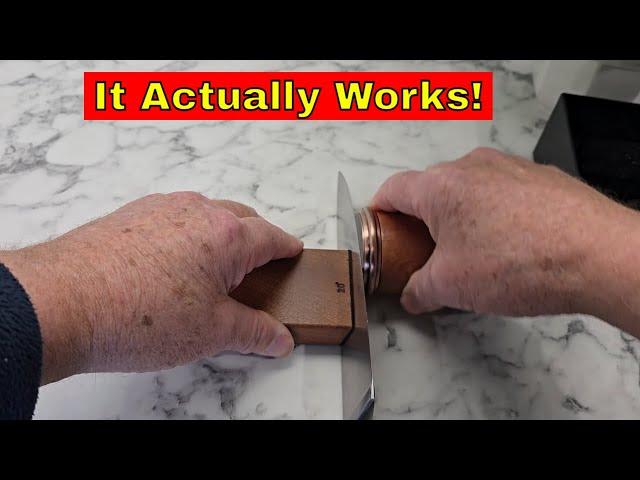 How to sharpen a knife using this Rolling Knife Sharpener