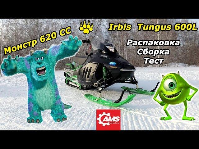 Монстр снегоход Irbis Tungus 600L. Распаковка, сборка и тест-драйв.  Unboxing and Assembly