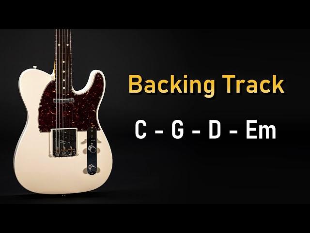 Rock Pop Backing Track G Major / C Lydian | 95 BPM | Guitar Backing Track