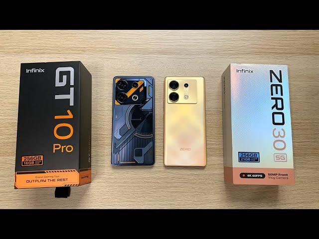 Infinix GT 10 Pro vs ZERO 30 5G  - Speed Test & Comparison!