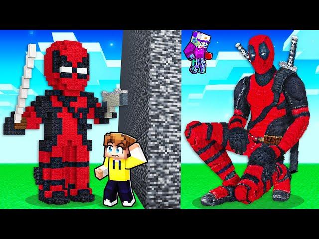 I Cheated With DEADPOOL in Minecraft Build Battle!