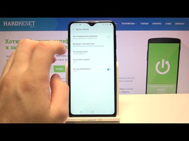 КАК НАВЕСТИ ВРЕМЯ И ДАТУ на Samsung Galaxy A10 /  НАСТРОЙКА ЧАСОВОГО ПОЯСА на Samsung Galaxy