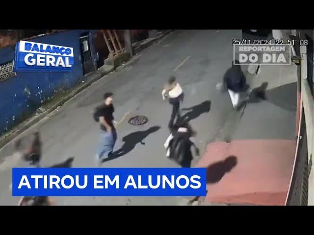 Reportagem do Dia: Homem se incomoda com bagunça e atira em alunos que saiam da aula na Grande SP