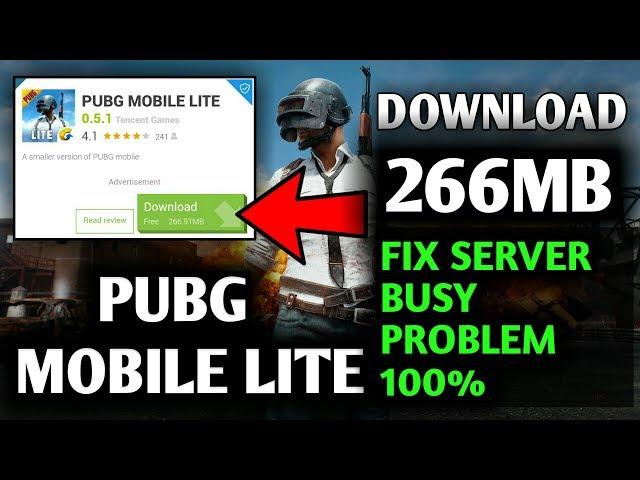 PUBG MOBILE LITE Server Error Fix 100% |  How to Fix PUBG LITE Server Problem 2020 Update