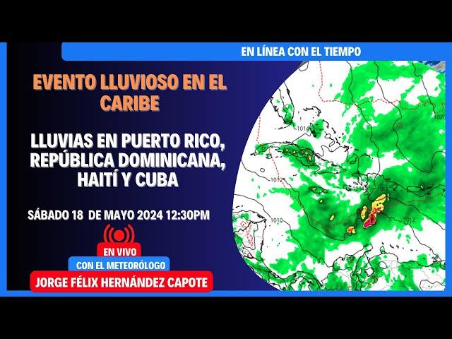 Evento de #lluvia fuerte en el #caribe posibilidad de #inundaciones .