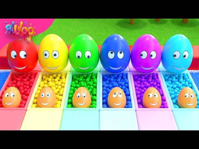 Surprise Eggs Kids Song | BluLoo Nursery Rhymes & Kids Songs