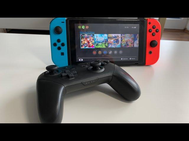 Nintendo Switch Pro Controller Unboxing und Einrichtung (Deutsch)