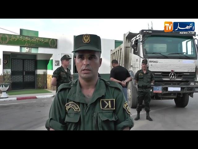 الدرك الوطني ببومرداس يوقف صاحب الشاحنة الذي قام بمناورات و تعريض المواطنين للخطر