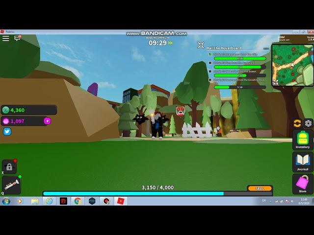ROBLOX|map ghost simulator|quest hail the hoverboard(part 1)