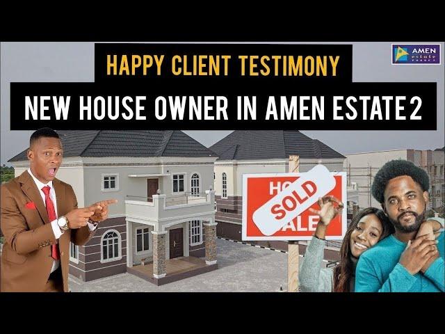 AMEN ESTATE PHASE 2: House Allocation To Client | HAPPY CUSTOMER TESTIMONY |House For Sale In Lagos