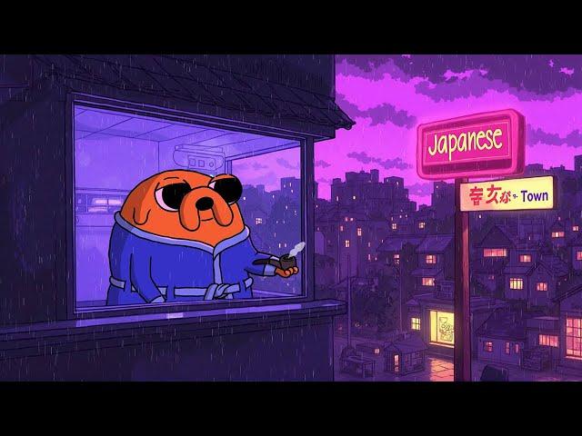 Retro Lofi Hip Hop, Smoke  1980s & 90s Nostalgic Japanese Town Ambience   Lofi Rain Playlist